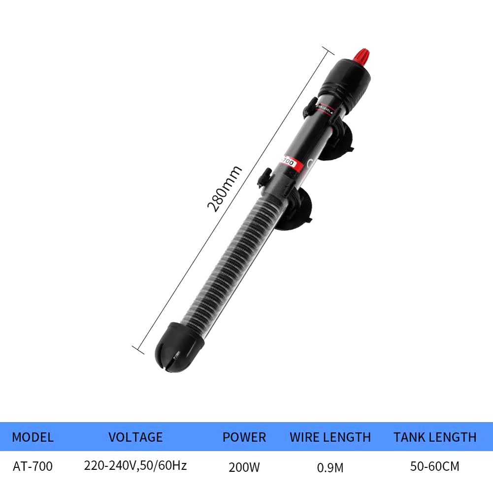 Aquarium Heater Fish Tank Heating Rod Submersible Thermostat External Temp Controller Automatic Device