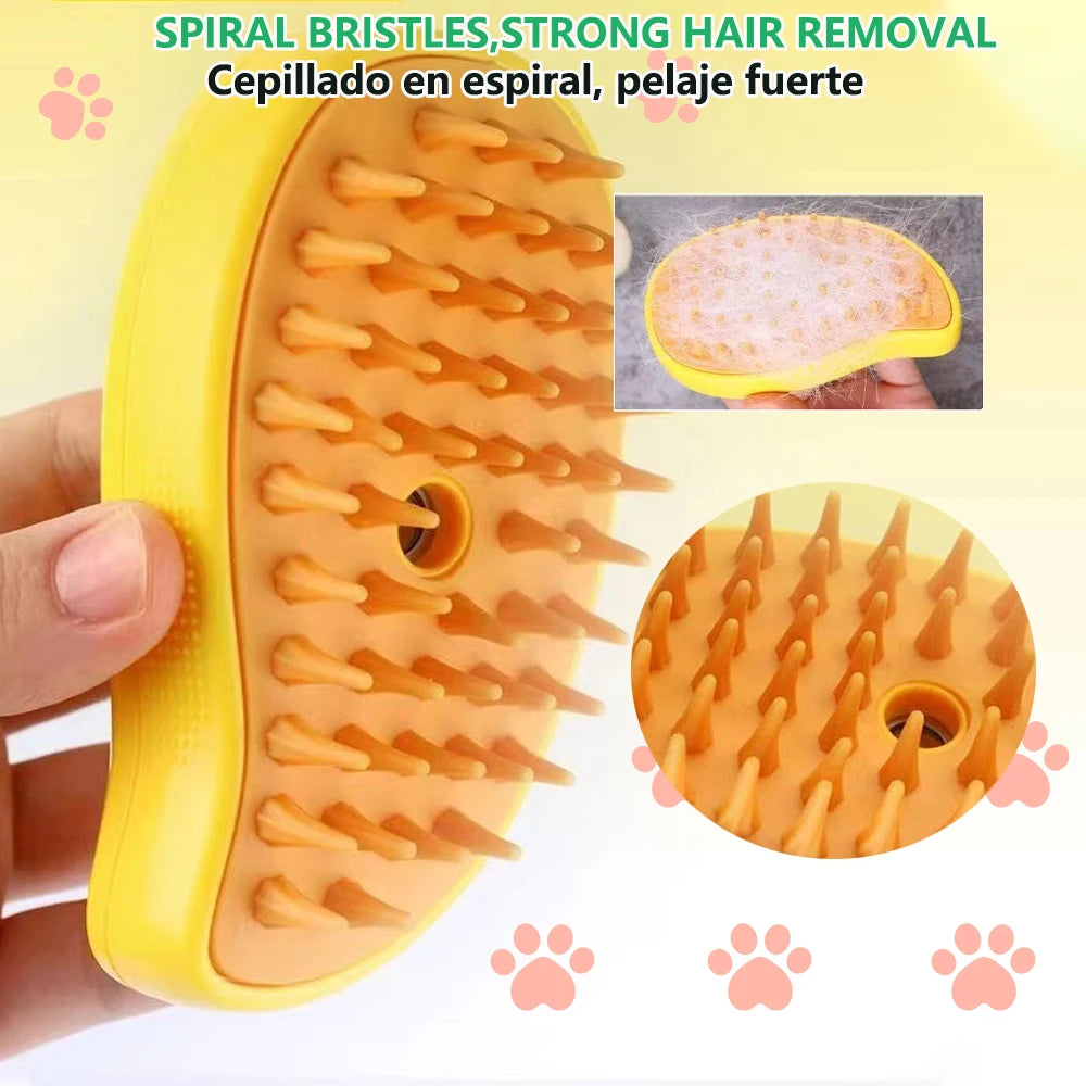 1/2Pcs Cat Steam Brush Steamy Dog Brush Electric Spray Cat Hair Brushes 3 in 1 for Massage Pet Grooming Comb Hair Removal Combs