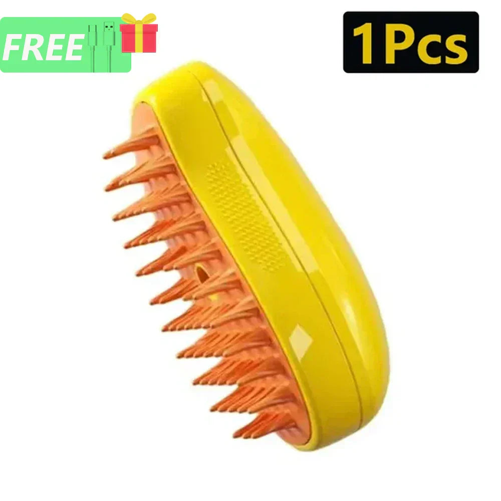 1/2Pcs Cat Steam Brush Steamy Dog Brush Electric Spray Cat Hair Brushes 3 in 1 for Massage Pet Grooming Comb Hair Removal Combs