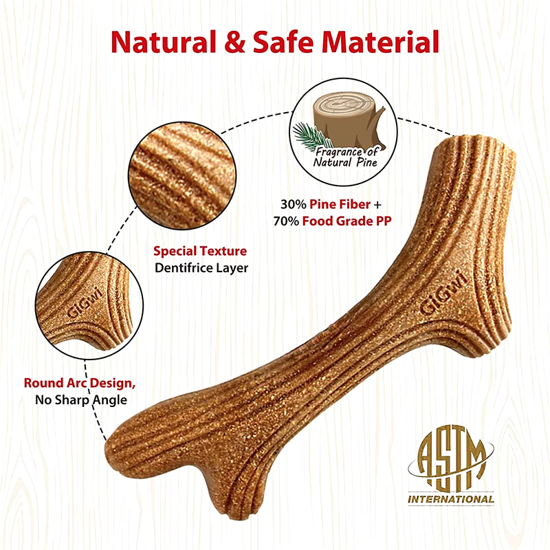 Real Wooden Deer Antlers Dog Chew Toys for Aggressive Chewers Large Dog Chewing Stick Indestructible Tough Durable Pet Toys Gift