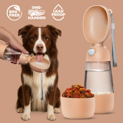 QuickSip Duo Dog Water Bottle 13 oz – Goods4Paws