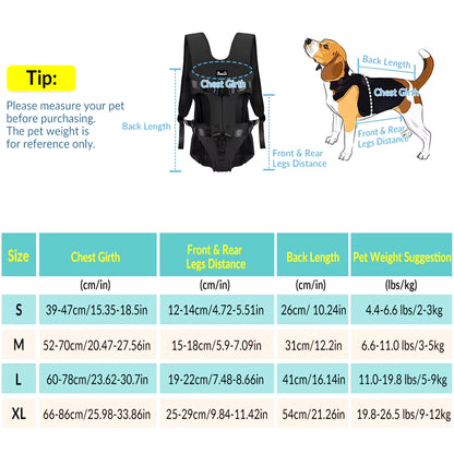 Pet Dog Carrier Bag Breathable Backpack for Dogs Cats Out Double Shoulder Portable Travel Backpack Outdoor Dog Cat Carrier Bag