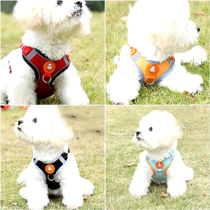 Pet Dog Harness No Pull Breathable Reflective Dog Harness and Leash Set Adjustable Harness Dog for Kitten Puppy Pet Accessories