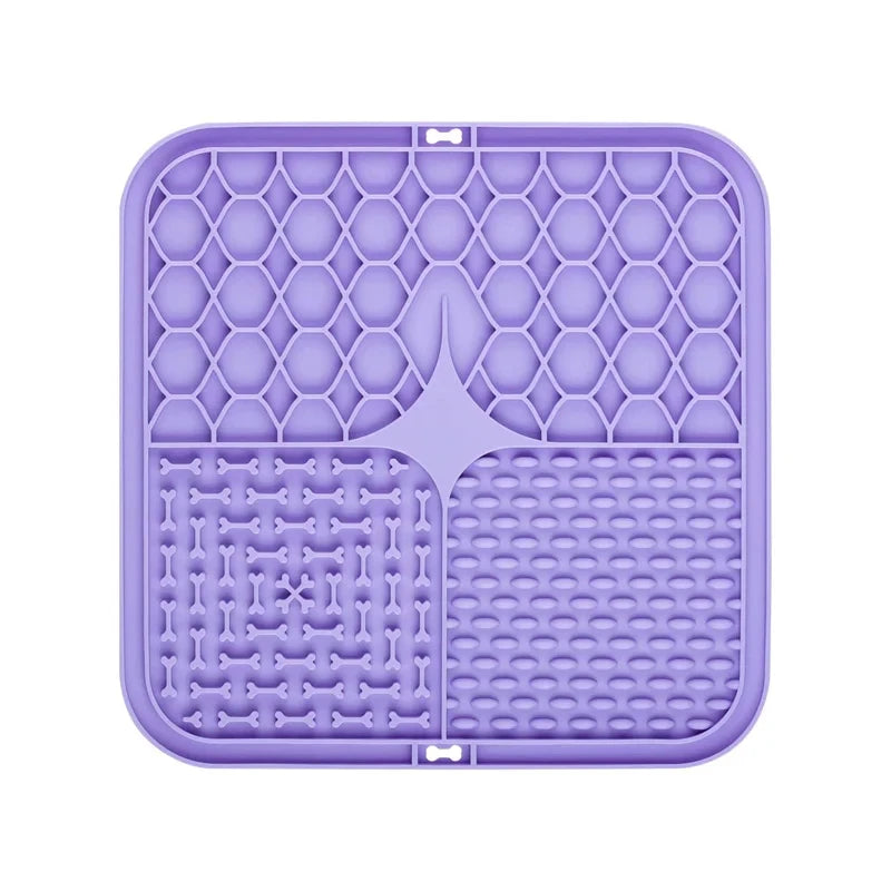 Dog Slow Feeders Mats Lick Mat Boredom Anxiety Reduction Perfect for Food Yogurt Peanut Butter Alternative to Slow Feed Dog Bowl