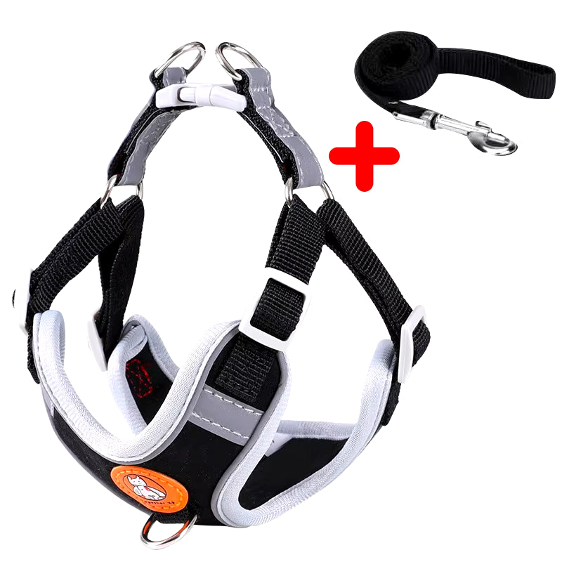 Pet Dog Harness No Pull Breathable Reflective Dog Harness and Leash Set Adjustable Harness Dog for Kitten Puppy Pet Accessories