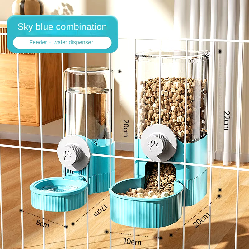 Cat Hanging Pet Water Dispenser Dog Water Supplies Hanging Cage Dog Basin Cat Bowl Automatic Feeder Water Bottle