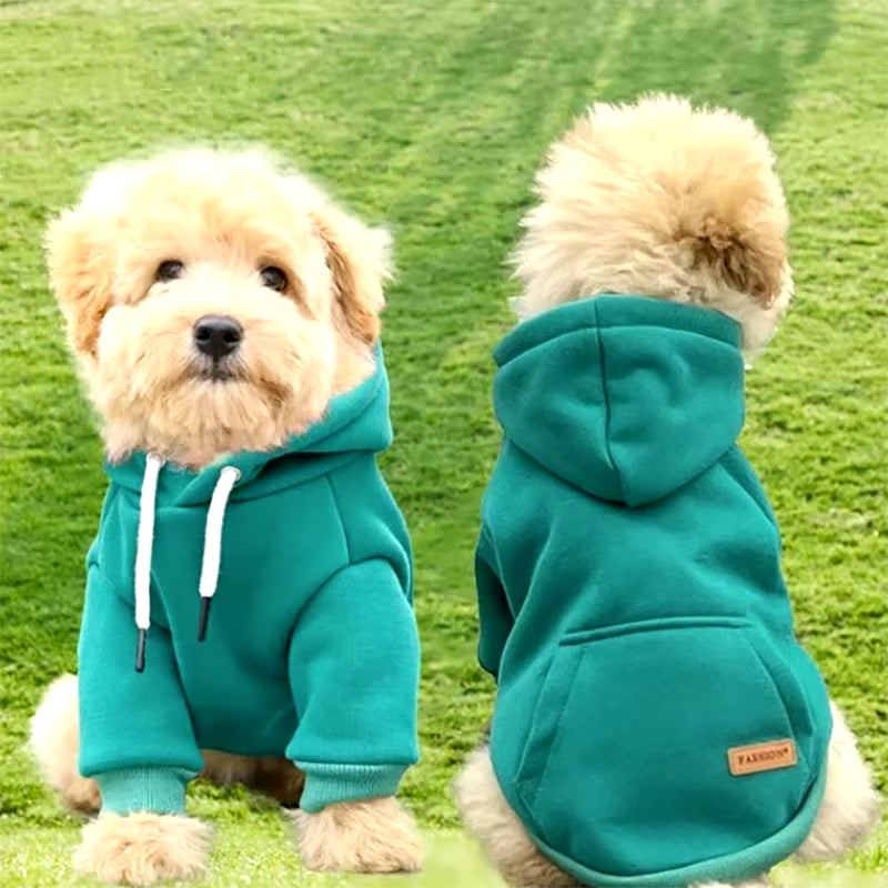 Dog Clothes Pet Dog Hoodie Small and Medium Dog Vest Outdoor Sweatshirt Bulldog Husky Warm Fleece Pet Clothing Puppy Cat Costume