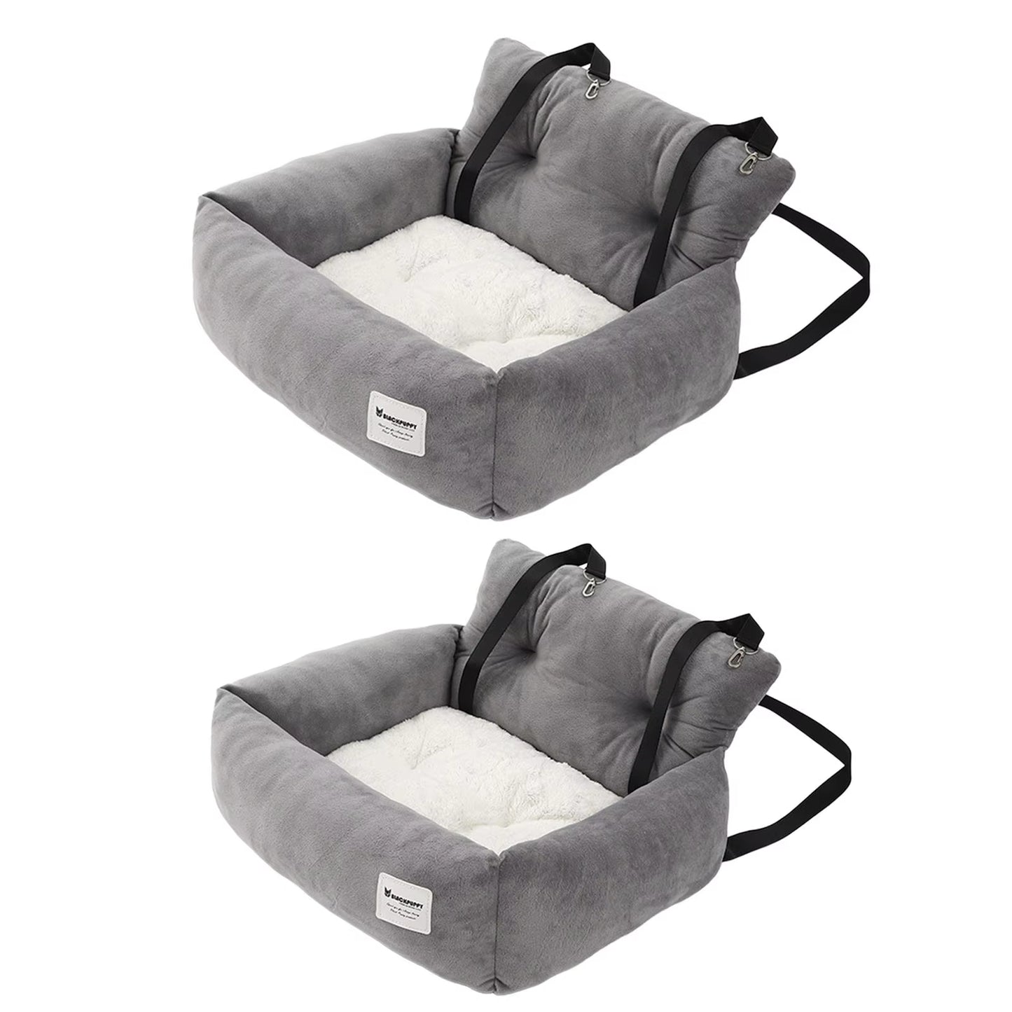 Dog Car SUV Seat Puppy Bed with Adjustable Fixed Strap Non-Slip Bottom Dog Seat for Dog Cat Traveling Carry Supplies