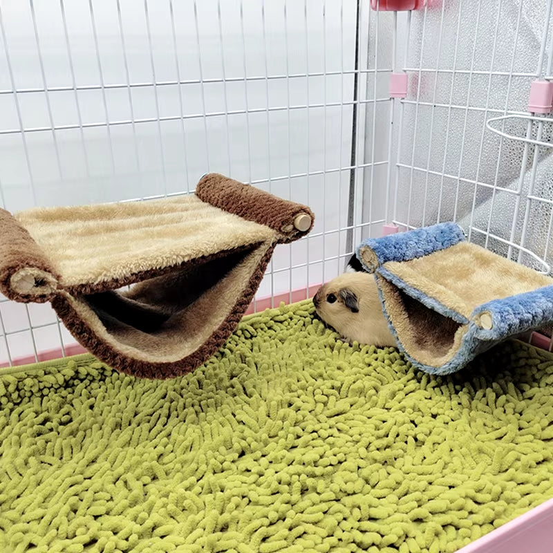 Hamster Hanging Hammock Cage Sleeping House Nest Pet Bed Rat Hamster Guinea Pig Rabbit Toys Cage Swing Pet Jumping Platform