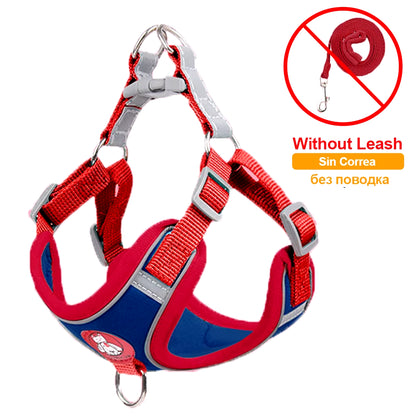 Pet Dog Harness No Pull Breathable Reflective Dog Harness and Leash Set Adjustable Harness Dog for Kitten Puppy Pet Accessories