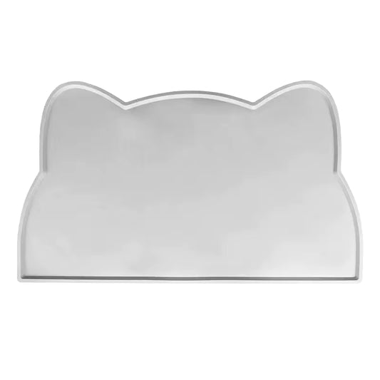 Waterproof Pet Mat for Dog Cat Solid Color Silicone Pet Food Feeding Pad Pet Bowl Drinking Mat Portable Dog Feeding Mat Placemat
