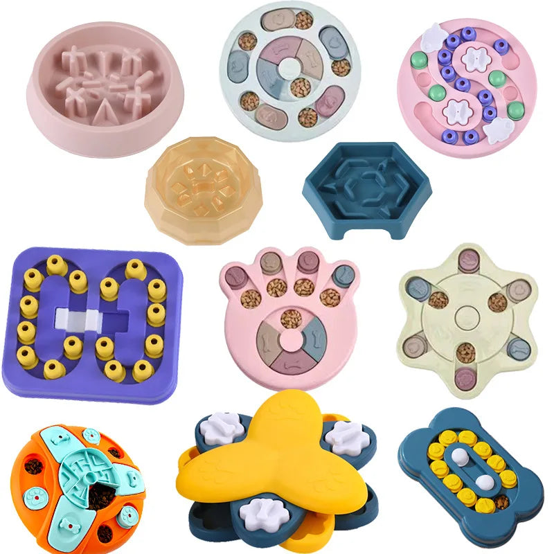 Dog Puzzle Toy & Slow Feeder – Interactive IQ-Boosting Food Dispenser for Dogs and Cats