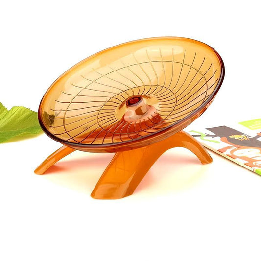 1Pcs Pet Hamster Running Wheel Mute Flying Saucer Steel Axle Wheel Running Disc Toys Cage Exercise Small Animals Accessories