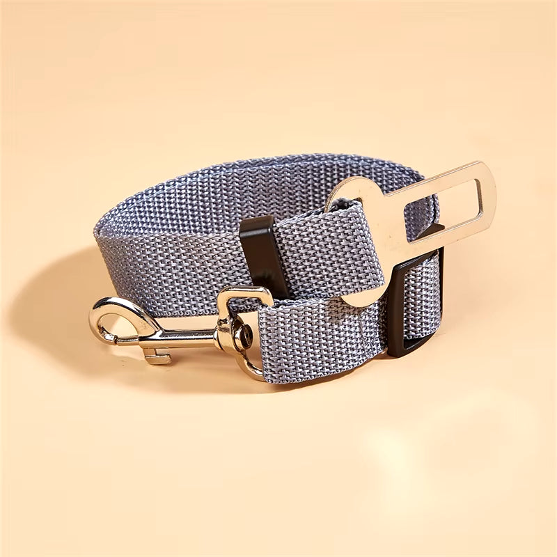 Adjustable Pet Cat Dog Car Seat Belt Pet Seat Vehicle Dog Harness Lead Clip Safety Lever Traction Dog Collars Dogs Accessoires