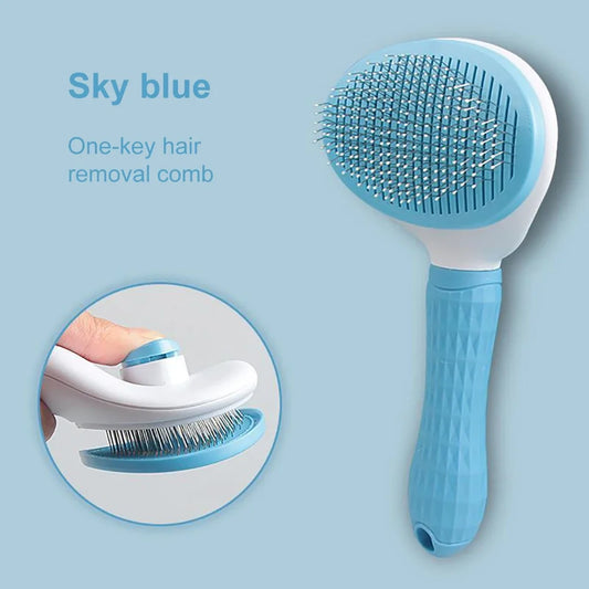 Dog Hair Remover Brush Cat Hair Grooming and Care Comb for Long Hair Dog Pet Removes Hairs Cleaning Bath Brush Pet Supplies