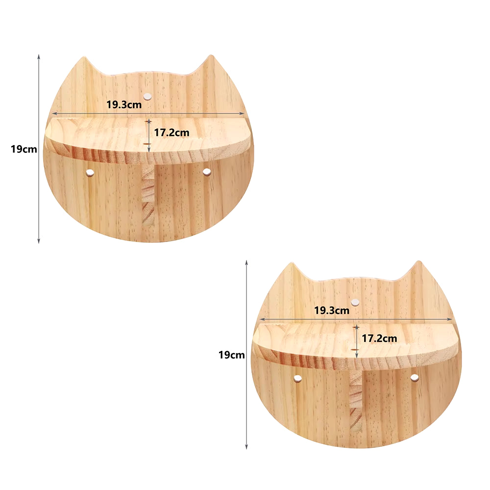 Cat Wall Furniture Climbing Shelf Wall Mounted Steps Stairway with Sisal Rope Scratching Grinding Claws Toy for Most Kitten Cats