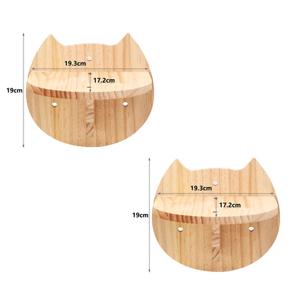 Cat Wall Furniture Climbing Shelf Wall Mounted Steps Stairway with Sisal Rope Scratching Grinding Claws Toy for Most Kitten Cats