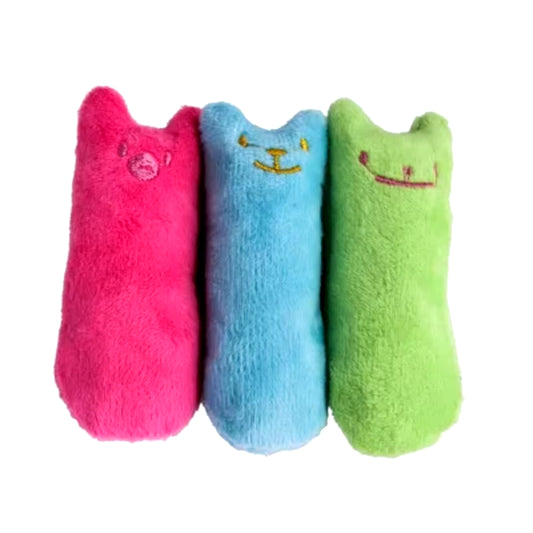 Teeth Grinding Catnip Toys Funny Interactive Plush Cat Toy Pet Kitten Chewing Vocal Toy Claws Thumb Bite Cat Mint for Cats