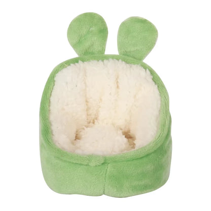 Winter Hamster Cotton House 1Pcs Soft Warm Small Animal Rooms Accessory Nest Guinea Pig Reusable Plush Sleeping Bag Pet Supplies