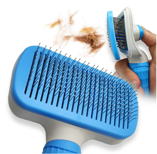 Dog & Cat Hair Remover Brush – Grooming Comb for Long Hair Pets