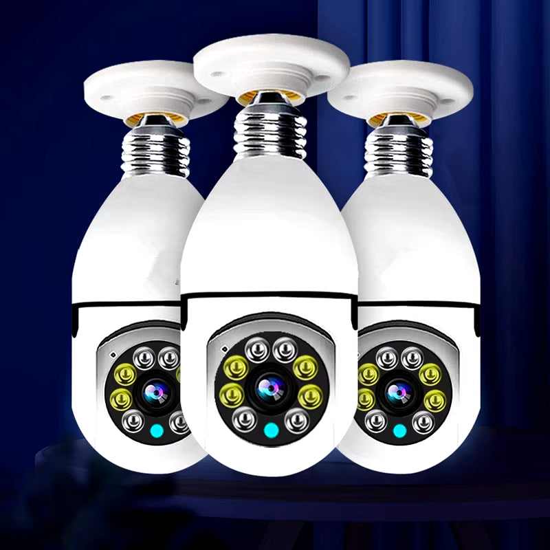 4G Wifi IP Camera E27 Bulb Cam 3MP Wireless Baby Monitor AI Tracking Security Video Surveillance Pet Cam Smartlife Indoor