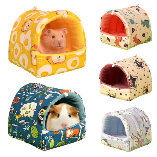 Hamster House Mini Cage Ferret Hammock for Rodents Large Guinea Pig Hammock Basket Hamster Cage Rabbits Bed Hamster Accessories