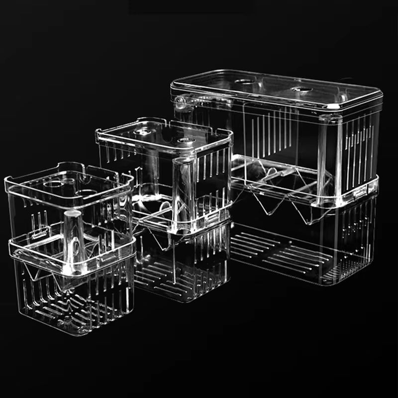 Acrylic Fish Breeder Box Breeding Isolation Box Fish Hatchery Divider Shrimp Clownfish Aggressive Fish Prevent Injured Aquarium
