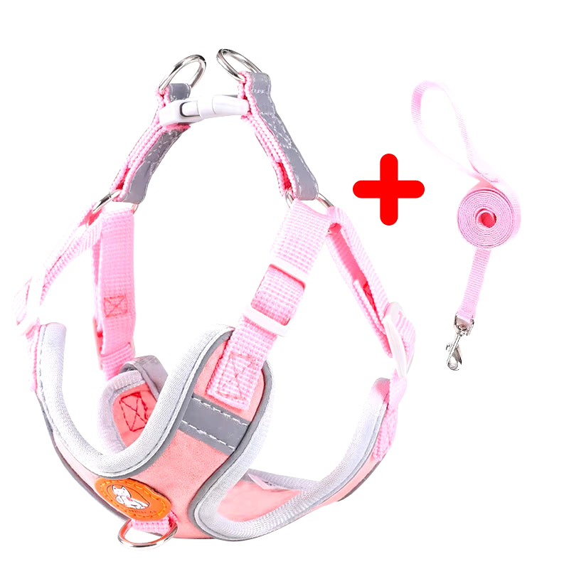 Pet Dog Harness No Pull Breathable Reflective Dog Harness and Leash Set Adjustable Harness Dog for Kitten Puppy Pet Accessories