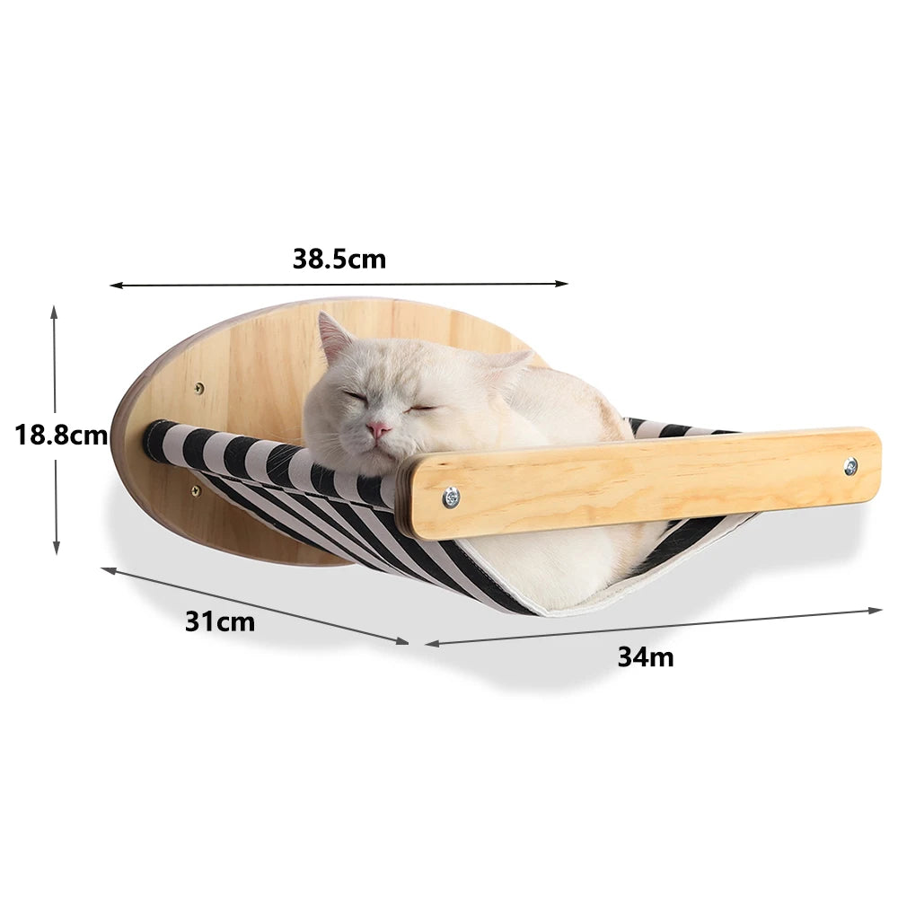 Cat Wall Furniture Climbing Shelf Wall Mounted Steps Stairway with Sisal Rope Scratching Grinding Claws Toy for Most Kitten Cats