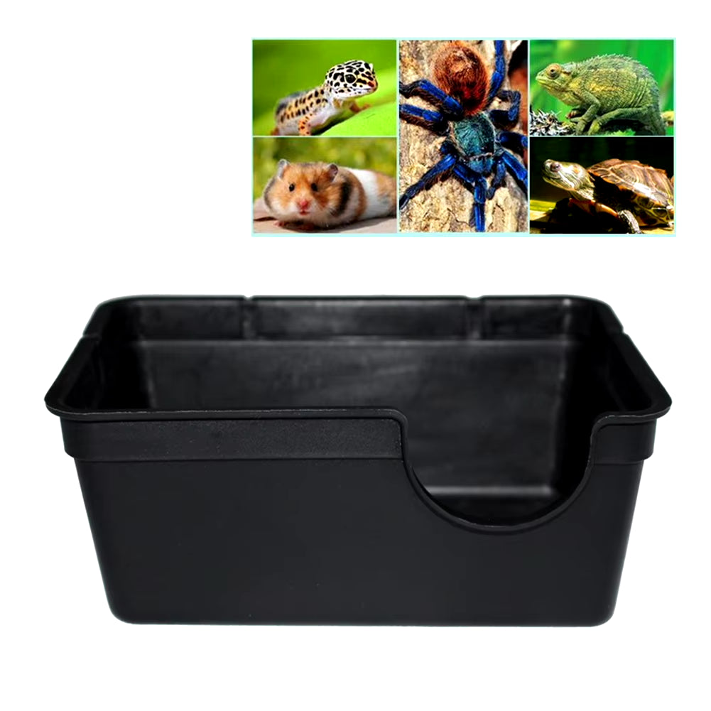SWEETHOME Small Reptiles Pets Toys Snake Shelter House Food Water Bowl Cave Climbing Box