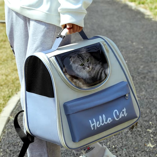 Cat Carrier Bags Windproof Outdoor Travel Backpack for Cat Small Dogs Transport Carrying Bag Cat Backpack Carriers with Cushion