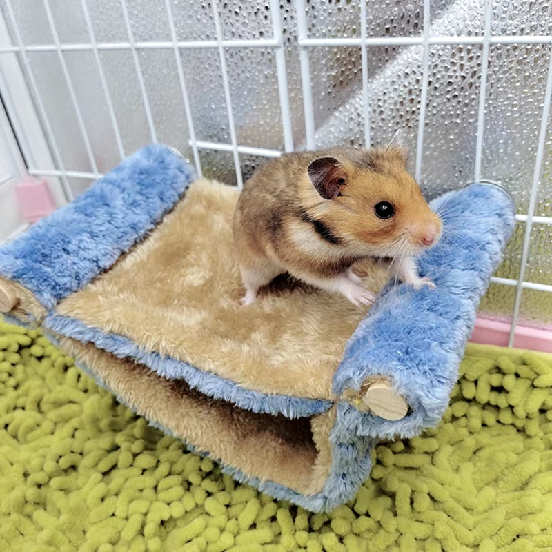 Hamster Hanging Hammock Cage Sleeping House Nest Pet Bed Rat Hamster Guinea Pig Rabbit Toys Cage Swing Pet Jumping Platform