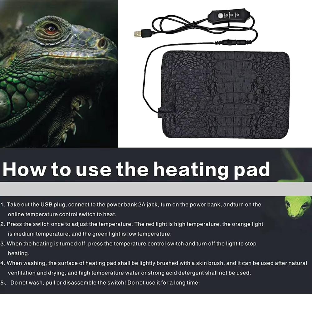 USB Electric Blanket Heater Warm Pad Adjustable Temperature Controller Incubator Mat