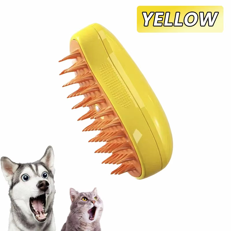 Cat Steam Brush Steamy Dog Brush 3 in 1 Electric Spray Cat Hair Brushes for Massage Pet Grooming Comb Hair Removal Combs