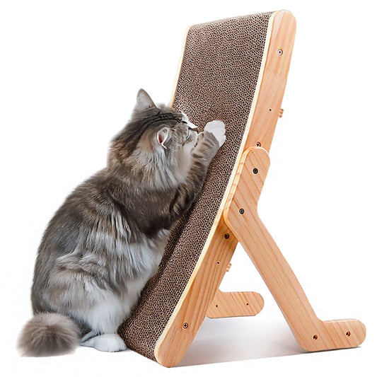 Cat Scratching Board – Wooden Frame Scratcher & Anti-Scratch Post