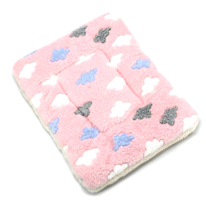 Thickened Pet Soft Fleece Pad Pet Blanket Bed Mat for Puppy Dog Cat Sofa Cushion Keep Warm Sleeping Cover Cushion Home Rug Kot