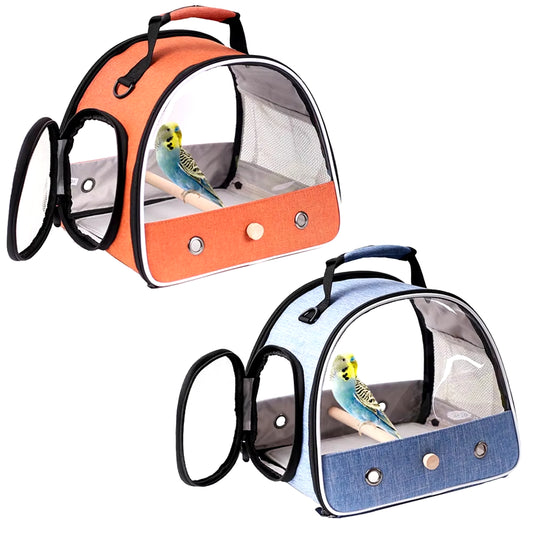 Small Pet Backpack Portable Travel Backpack Side Window Foldable Outdoor Rat Rabbit Parakeet Bird Carrier Bag