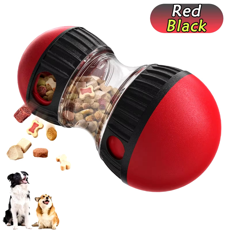 Dog Tumbler Leaky Food Ball Toy Elliptical Track Rolling Ball Slowly Feeding Protects Stomach Increase Intelligence Pet Supplies