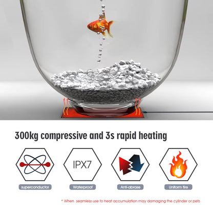 5-45W Plants Heating Pad Reptile Winter Terrarium Heaters Garden Seedling Warmer under Tank Heat Mat with Temperature Control