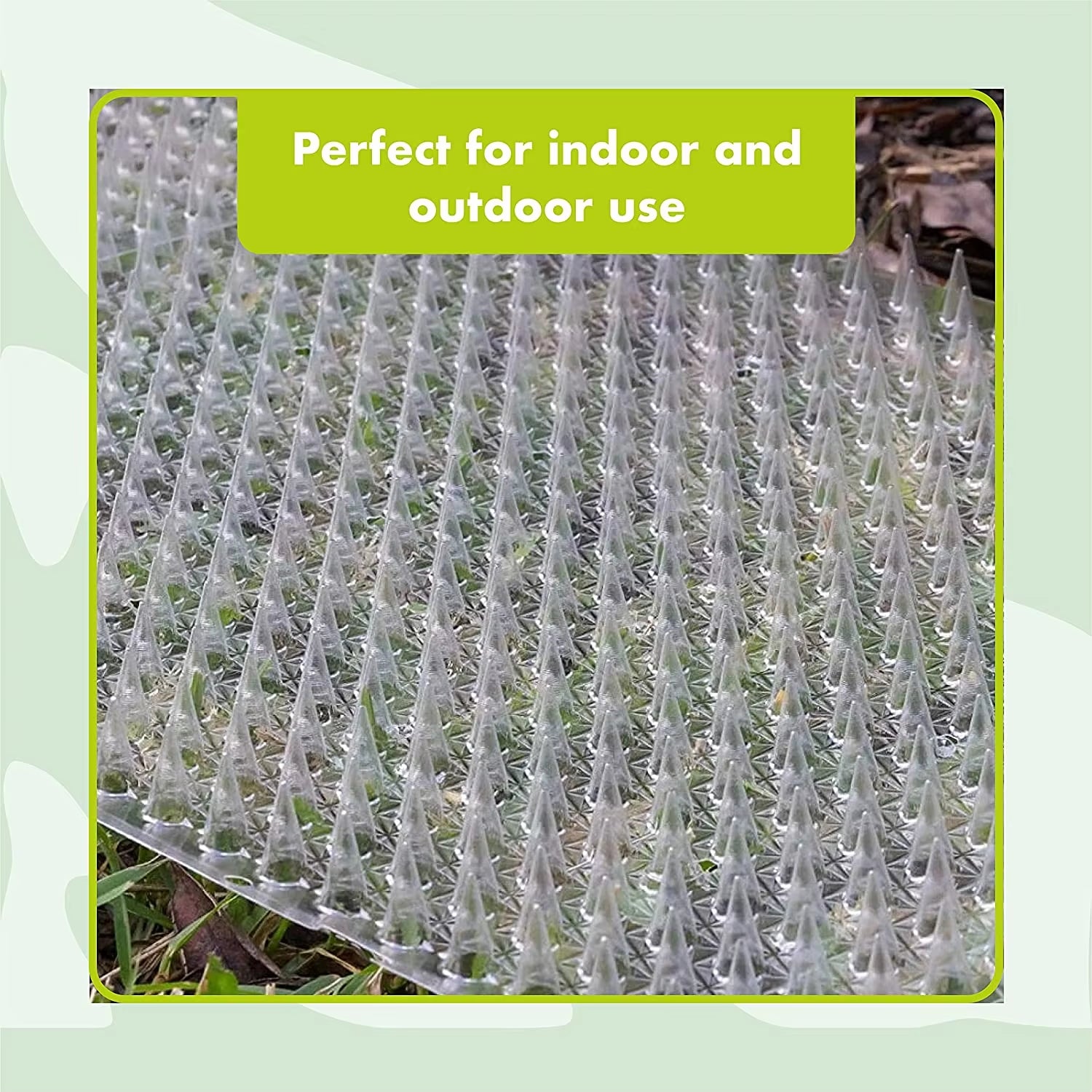 12/6Packs Cat Repellent Outdoor/Indoor Scat Mat for Cats&Dogs, Clear Cat Deterrent Outdoor Mat Pet Deterrent Mats with Spikes