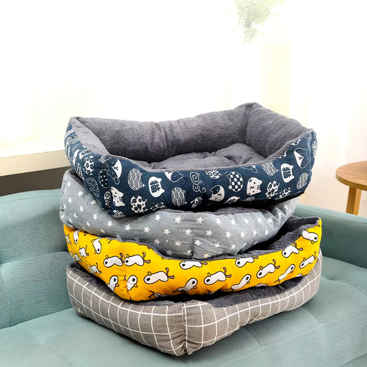 Comfortable Pet Nest Cat Beds Thicken Pet Mats Dog Bed for Small Medium Large Pet Dogs Sofa Bed Keep Warm Kennel Sleeping Beds