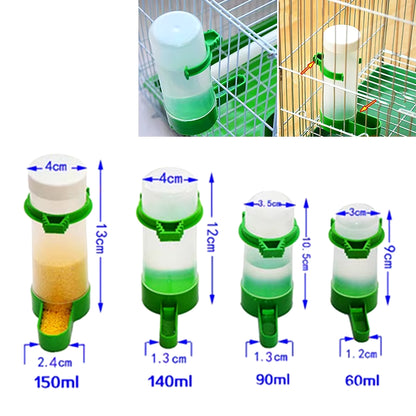 Efficient Bird Feeder and Waterer, Perfect for Parrot Cockatiel Canary, Diverse Sizes to Meet Different Birds\' Needs