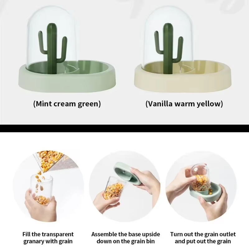 Automatic Hamster Dispenser Rabbit Small Animal Feeding Pet Food Feeder Bowl Pet Golden Bear Water Feeder Small Pet Accessories