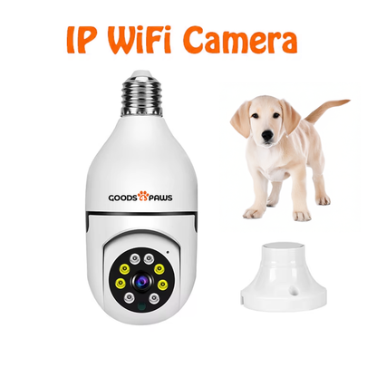 4G Wifi IP Camera – E27 Bulb Cam, 3MP Wireless Pet Cam with AI Tracking