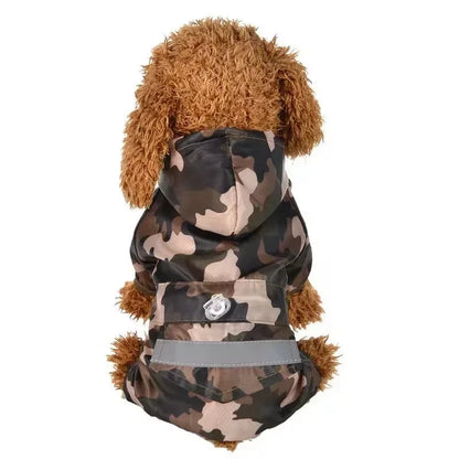 Small Dog Raincoat Reflective Pet Clothes Waterproof Dog Clothing Jumpsuit Jacket Yorkie Poodle Bichon Pomeranian Schnauzer Coat