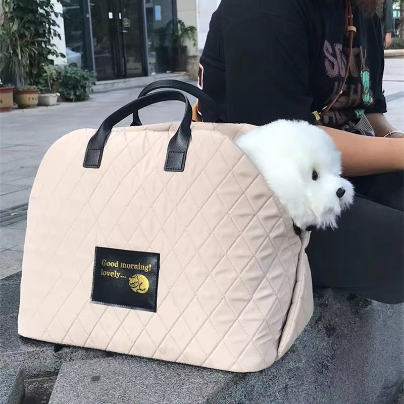 Portable Warm Kennel Pet Dog Carrier Bag Car Seat Control Nonslip Dog Carriers Safe, Puppy Cat Pet Bed Chihuahua Pet Products