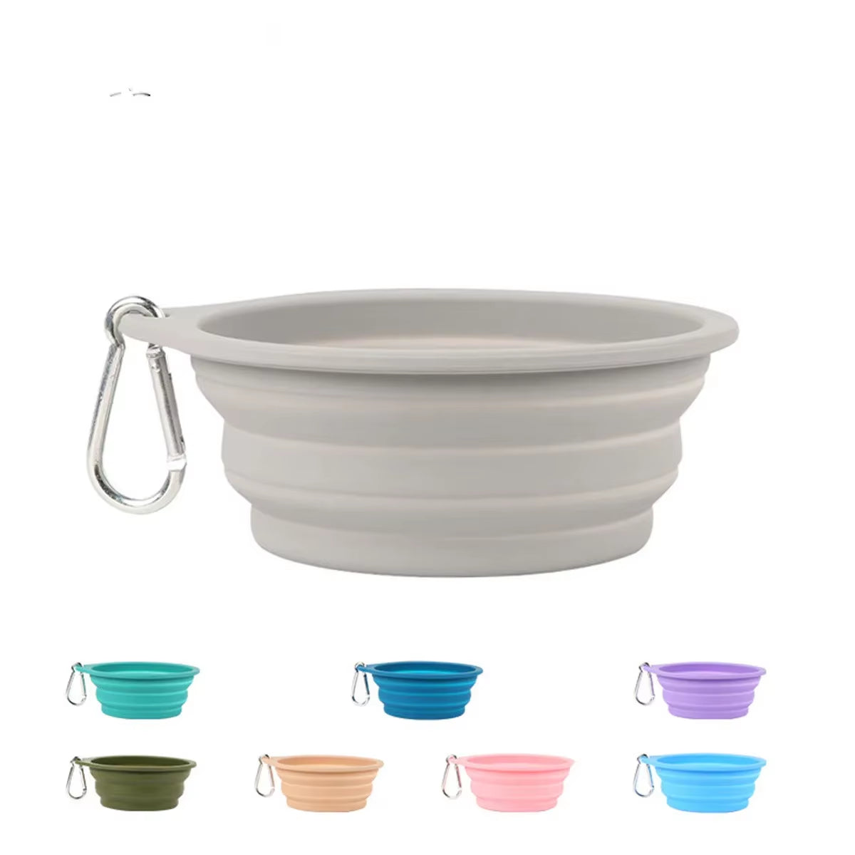 305/1000Ml Large Collapsible Dog Pet Folding Silicone Bowl Outdoor Travel Portable Puppy Food Container Feeder Dish Bowl